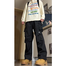 8XL-M刺绣冲锋裤男款大码春秋户外机能登山裤直筒阔腿裤KZ020P50，男装休闲裤，电商B312