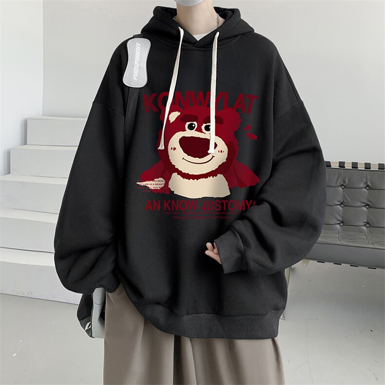连帽卫衣男大码运动服帽衫外套WY2285-P35 加绒款-P40图片