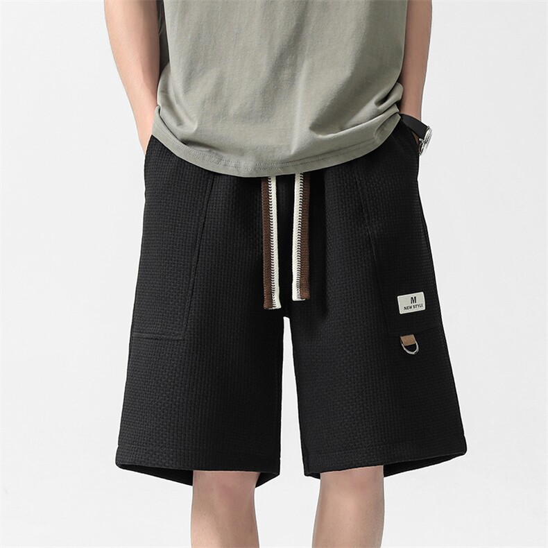 M-4XL 大码宽松直筒工装短裤潮牌运动五分裤 2301P45图片
