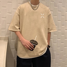 麂皮绒短袖t恤男大码半袖男JD82305-P25，男装T恤，电商A040