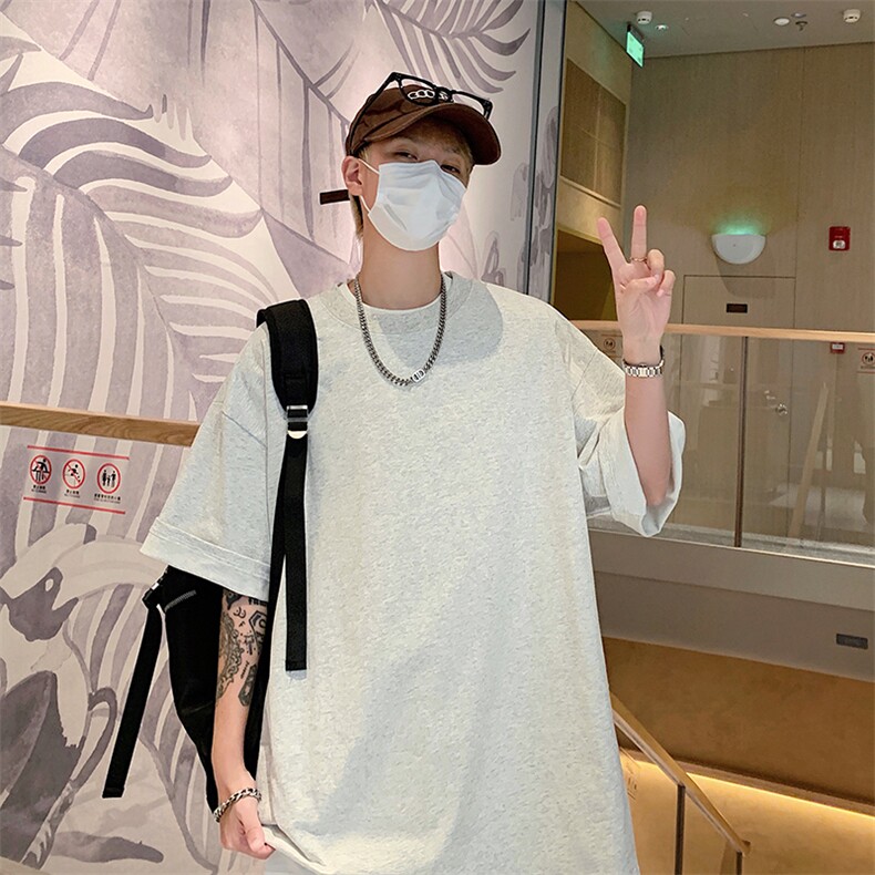 2025新款夏季圆领短袖t恤男宽松设计感小众休闲上衣TX601-特P22,男装T恤,电商A178