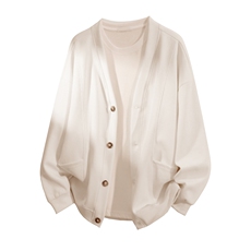 抖音得物高品质秋冬美式高街重磅单排扣结构卫衣V领开衫外套W110，男装卫衣，电商A486