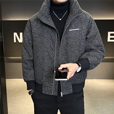 标50绒轻薄立领羽绒服男冬季2025新款毛呢外套A313-6669-P215，男装羽绒服，电商A313