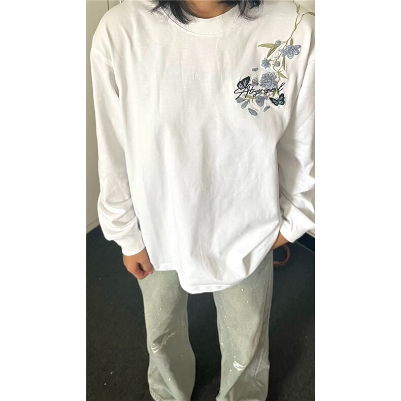 2025秋季新款潮流卫衣圆领刺绣长袖上衣WY1085-P45，男装卫衣，星座208-5