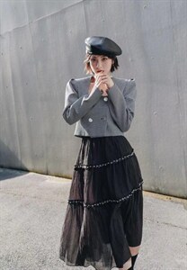 尤如法式电影里的高光女主，精致套装～,女装职业装,GN