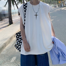 量大优可提供视频2024夏美式无袖背心HD019-1-BX24253-P18，男装背心/马甲，电商019-1