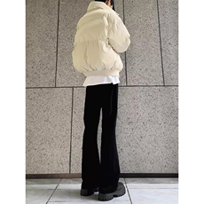 现货5W件冬季三防重磅硬挺boxy短款羽绒立领PU皮棉衣外套加厚棉服，男装棉衣，电商A443