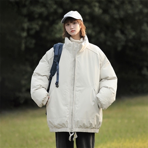 现货冬季美式休闲加厚雪山外套夹克立领纯色三防户外工装棉服图片
