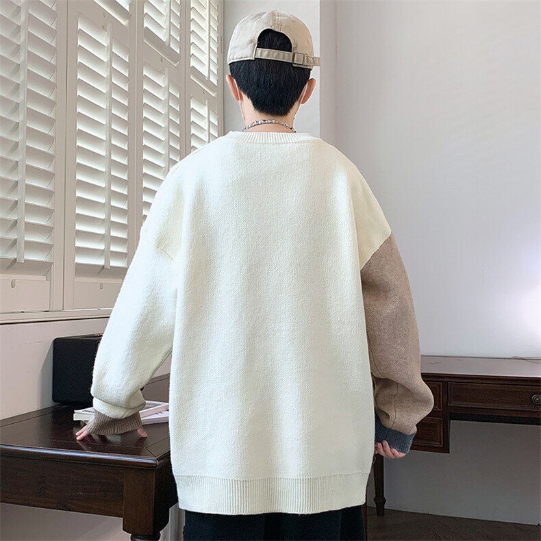 84678-特P58秋冬新款休闲毛衣男长袖针织衫港风宽松打底衫,男装针织衫/毛衣,电商D310B