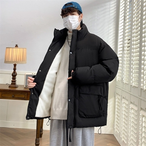 冬上新加棉加厚清新棉服港风立领棉衣外套男女 8349-P115控价158图片