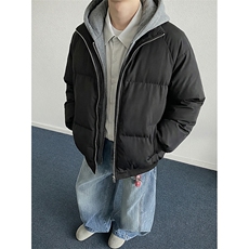 现货高品质重磅工艺美式高街假两件PU皮棉衣男女加厚棉服外套，男装棉衣，电商A486-1