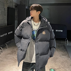 现货抖音得物可供视频三防加厚羽绒连帽棉衣外套面包棉服85554，男装棉衣，电商A486