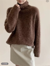 2025年秋季时尚百搭通勤简约休闲套头羊绒衫，女装羊绒衫，慕洵羊绒