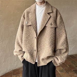 1港风美式夹克男潮牌夹克男女情侣大码外套男JK8748P95控128