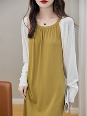 优雅冰丝镂空披肩轻薄透气显瘦开衫时尚百搭针织衫，女装针织衫/毛衣，暖姿羊绒