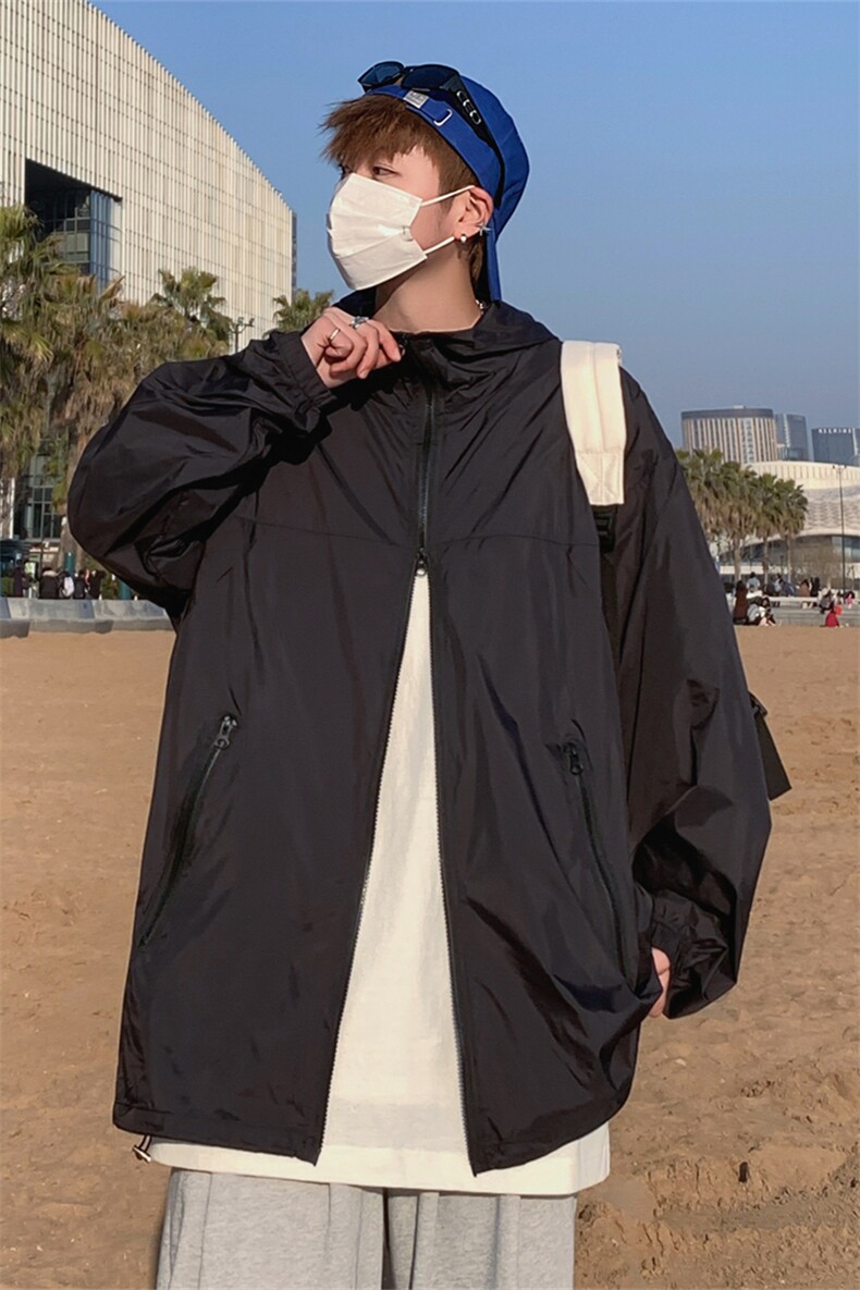 F8038/P60防晒指数UPF50+合格防紫外线防晒服男皮肤衣薄外套,男装防晒衣,电商A141