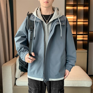 秋季现货假两件夹克男二开三防冲锋衣外套DSA157B-JK763-特P70图片