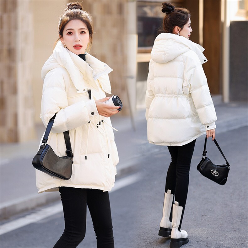 2023年冬季新款连帽加厚保暖时尚休闲羽绒服女,女装羽绒服,奕薇雅