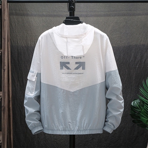 夏季外套男韩版潮流百搭2021春夏男士薄款防晒衣衣服V88-P30图片