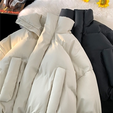 美式冬季复古短款棉服男潮高级感设计感加厚外套情侣D499特P72，男装棉衣，电商A335-1（原A458）