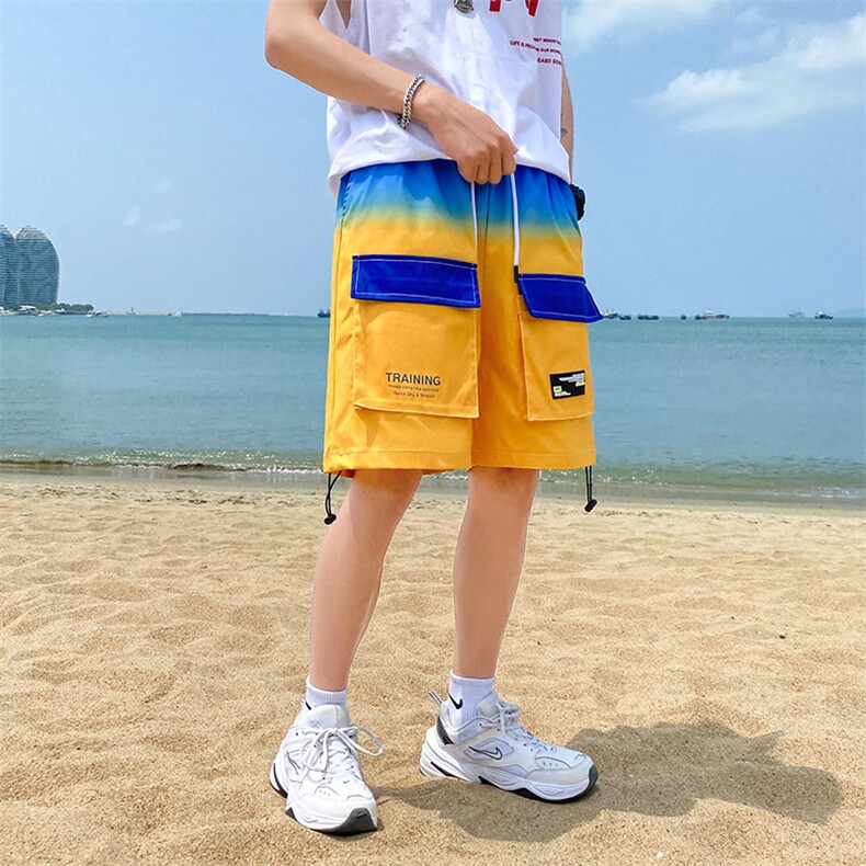 2021年夏季新款休闲裤男港风工装潮牌短裤中性风DS-C407-2029-P40,男装休闲裤,电商C323-1