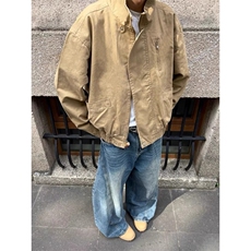 重磅珠帆布底特律工装夹克纯棉水洗巴恩风哈灵顿外套JW646，男装夹克，星座1116A（原606A-3）