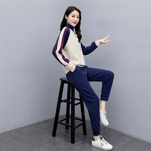 2025秋季时尚优雅气质加绒加厚舒适两件套冬季图片