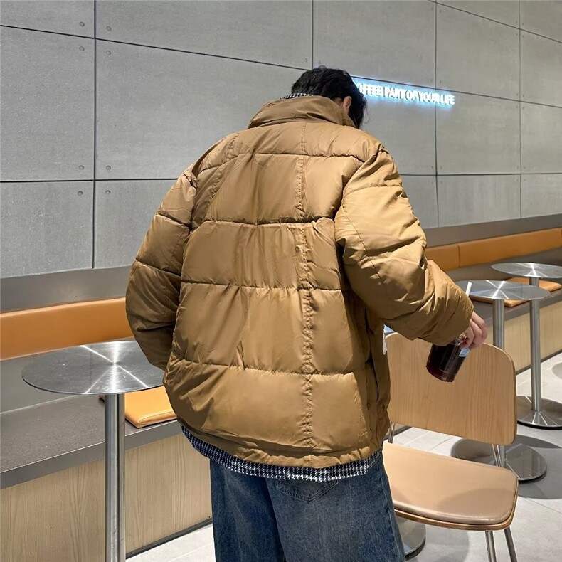 潮牌假两件棉服男冬季潮流工装棉衣男款2024新款男士冬装外套Y18,男装棉衣,星座506