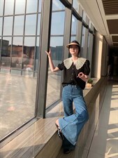 夏季孔雀领小衫，其它，素凡 SU·FAN