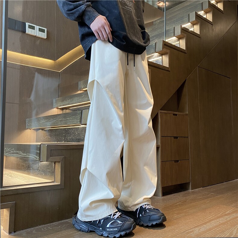 抖音品质冬季加绒加厚褶皱宽松冲锋长裤B315-K24271JR-特p35控68,男装卫衣,电商B315