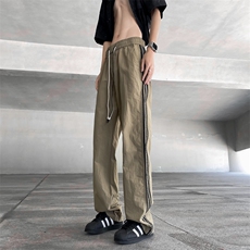 百搭休闲裤男宽松直筒休闲裤百搭ins港风潮男裤K0142-P33，男装休闲裤，星座308B-2