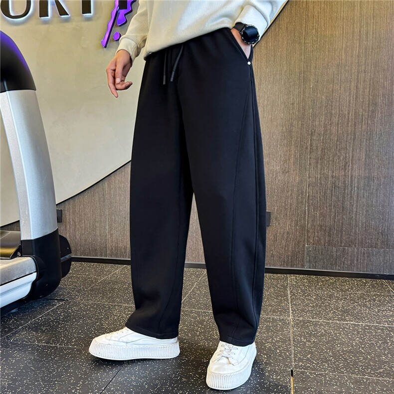 秋冬季加厚款裤子男20255新款美式休闲运动弯刀裤A313-8006-P68,男装休闲裤,电商A313
