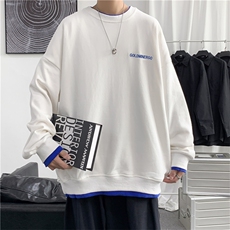 圆领简约卫衣男ins潮牌春秋hiphop日系情侣宽松高街上衣T719-P35，男装卫衣，星座512-4
