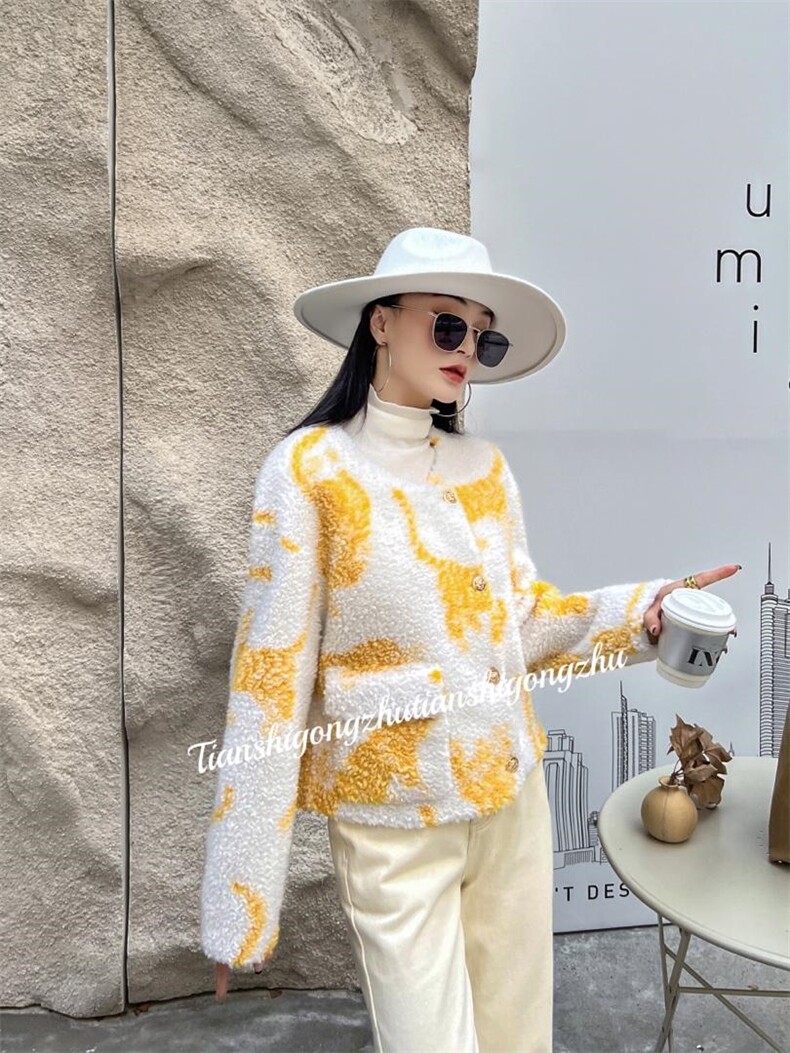 系列款混合羊毛外套，其它，天使公主