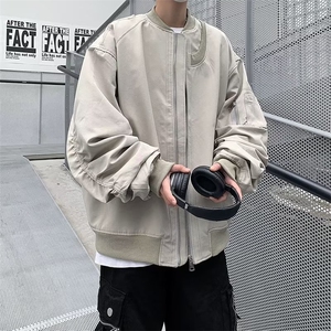 棒球服外套美式潮牌复古宽松飞行员夹克外套 1001-1-J179-P63图片