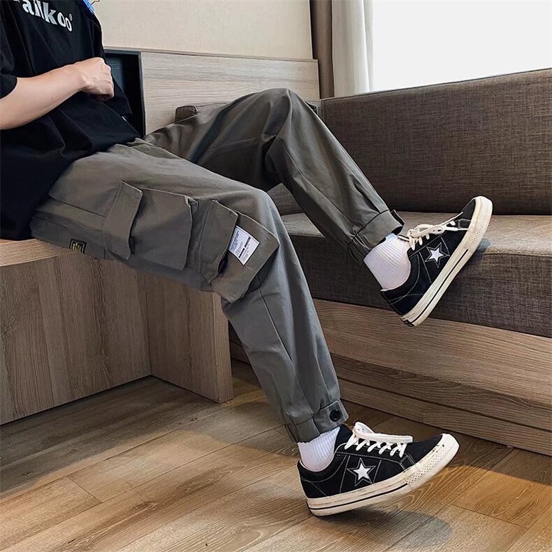 男春季休闲长裤工装裤K0017P34图片