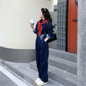大货已出！2026新款数据好牛仔连体裤送腰带2D009-5661 P145控238图片