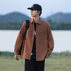 SJ-217-2-CS24415-特P45cityboy日系条纹长袖衬衫工装衬衣外套男，男装衬衫，星座217-2