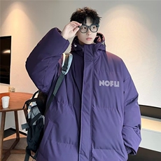 M8802连帽棉衣男新款加厚潮牌宽松羽绒棉服外套美式大码棉袄子，男装棉衣，星座308A-1（原309B-1）