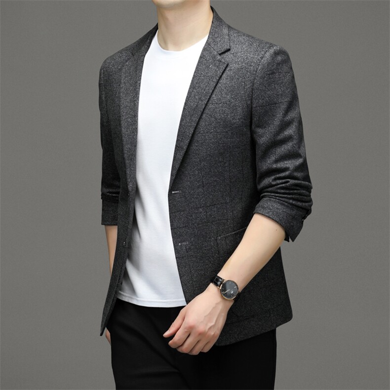 M3375-1钱塘2020-2秋季男士修身西服时尚休闲百搭男装外套P142,男装西服,钱塘207-2