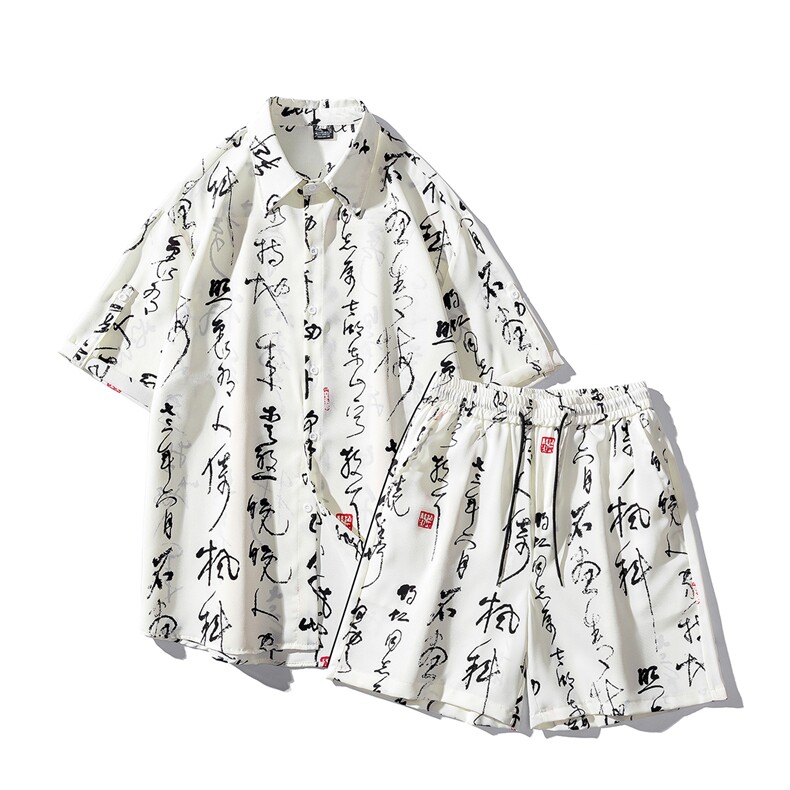 1毛笔字套装TZ77836特P50衬衫DCS77837特P30DK77838特P20套装控98,男装衬衫,星座226-2