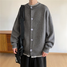 现货假两件毛衣开衫针织衫外套情侣装W8608-P65，男装针织衫/毛衣，星座1212