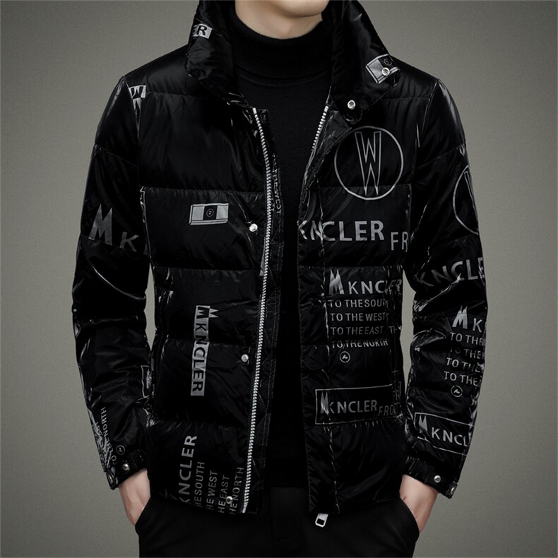 羽绒服男士中年商务休闲立领冬季新款男装加厚保暖上衣白鸭绒外套,男装羽绒服,电商B212（原钱塘6029）