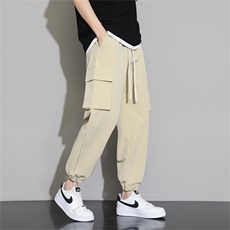 特批35K090束脚2024春季新款工装裤卫裤机能多口袋束脚休闲长裤，男装休闲裤，电商A436