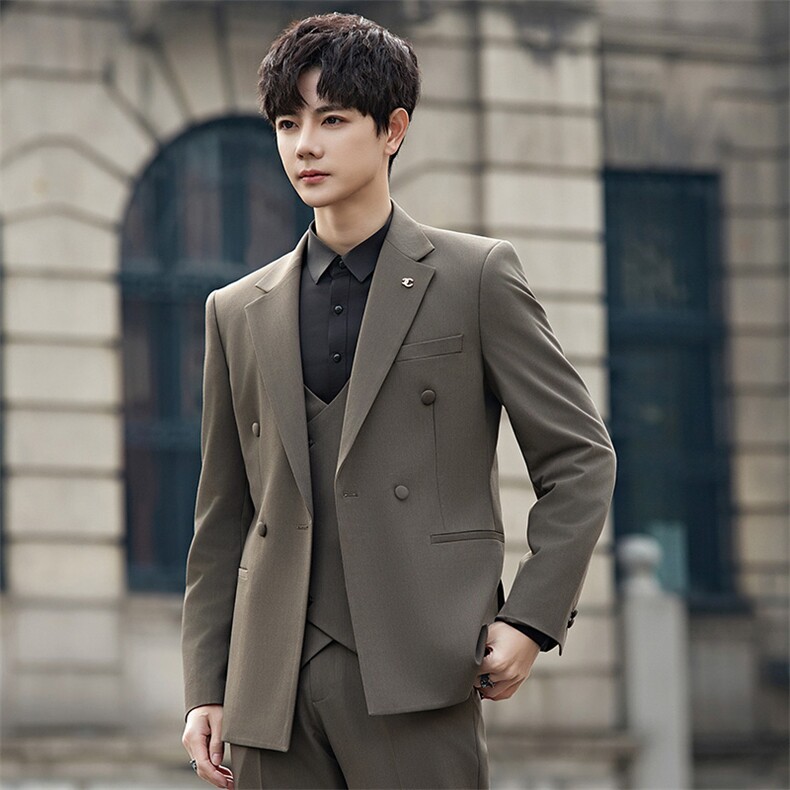 2025春秋男商务正装礼服西服时尚休闲西装两件套A355-XF9001-P240,男装西服,电商A355（原A415）