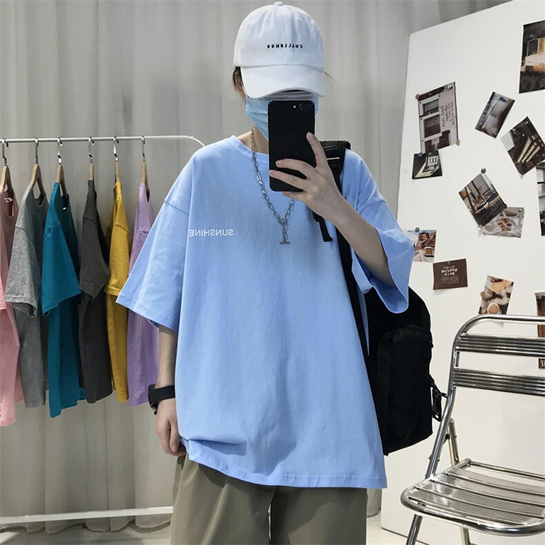 XZ115A-T06200克纯棉男女字母印花大码S-5XL10色T恤衫圆领半袖,男装T恤,星座115A-3