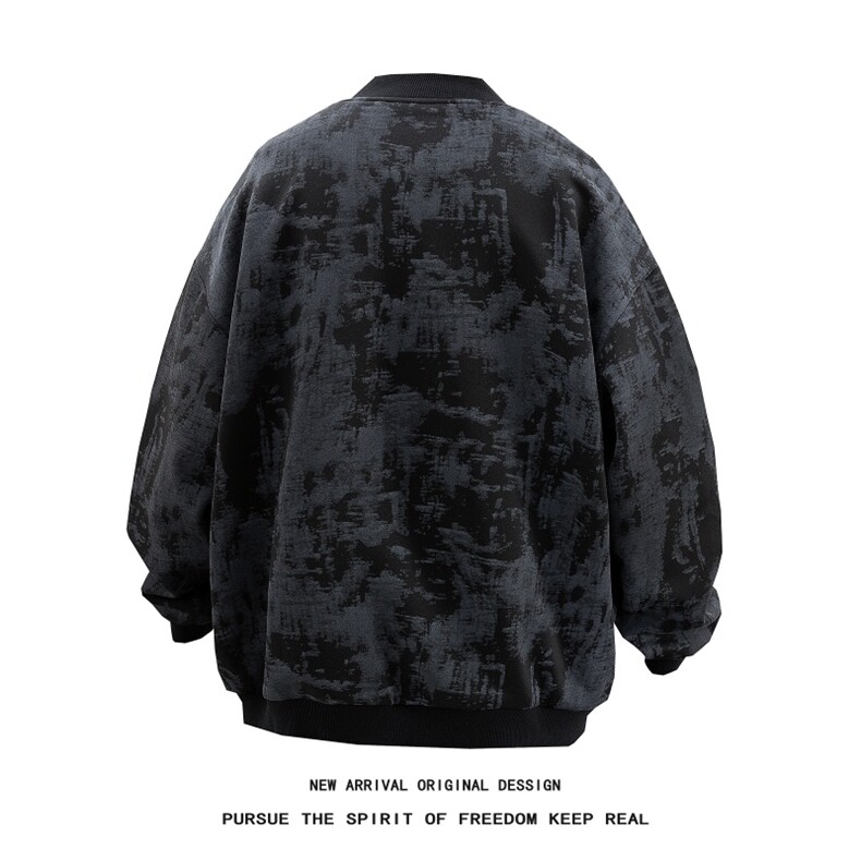 JK5063/P65春装新款不起球不掉色卫衣男夹克棒球服宽松大码外套,男装夹克,电商A141