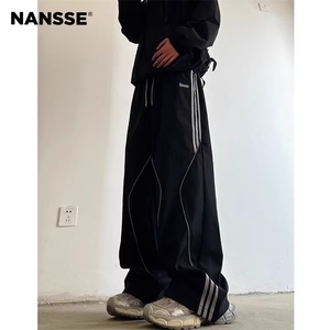 wassup happy美式冲锋裤男士春秋款夏季薄款户外运动裤休闲长裤子图片