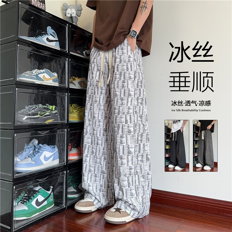 2025新款宽松透气休闲裤百搭高级感长裤B315-K25682-特p30-控58,男装休闲裤,电商B315