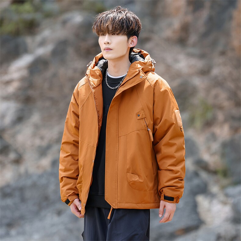 冬季冲锋衣男加棉加厚棉服连帽棉袄子棉衣工装超A266-MY8013-P75,男装棉衣,电商A266